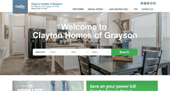Desktop Screenshot of claytonhomesgrayson.com