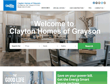 Tablet Screenshot of claytonhomesgrayson.com